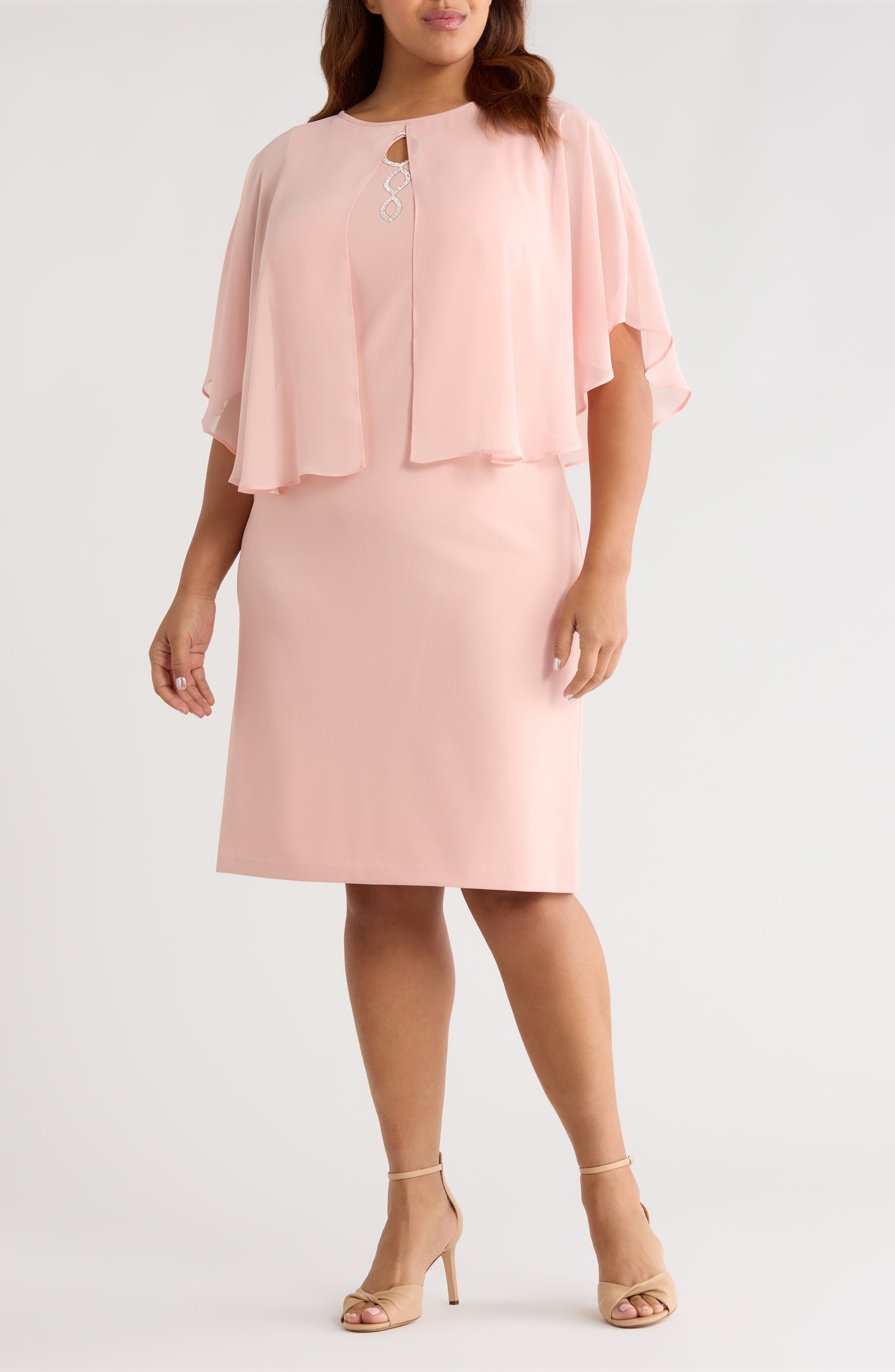 Cape Midi Dress - image 3