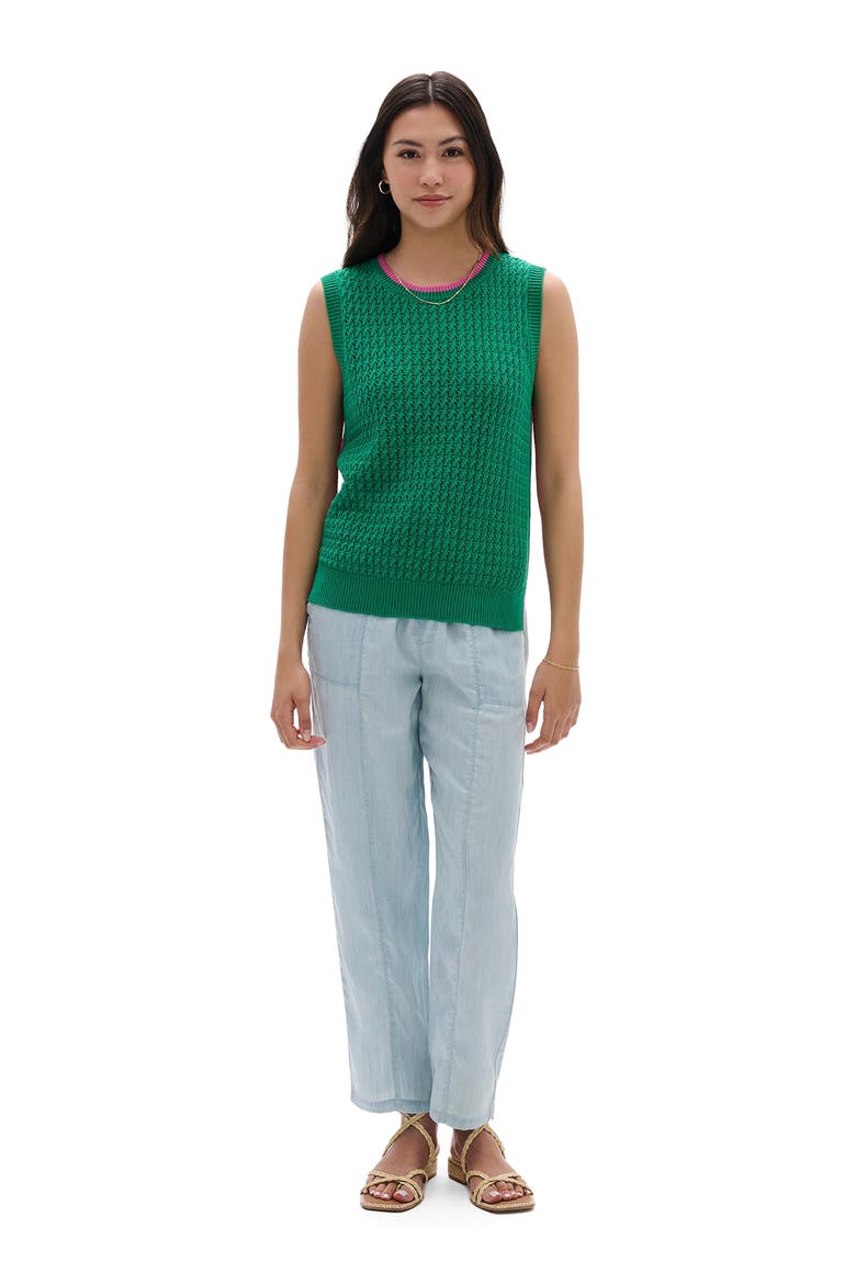 Arcadia Cruz Cotton Sweater Vest, Alternate, color, ARCADIA