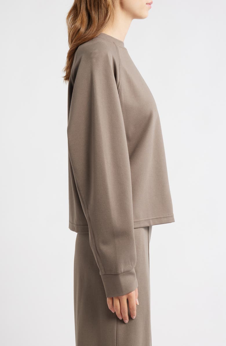 MANGO Florida Sweatshirt, Alternate, color, Medium Brown