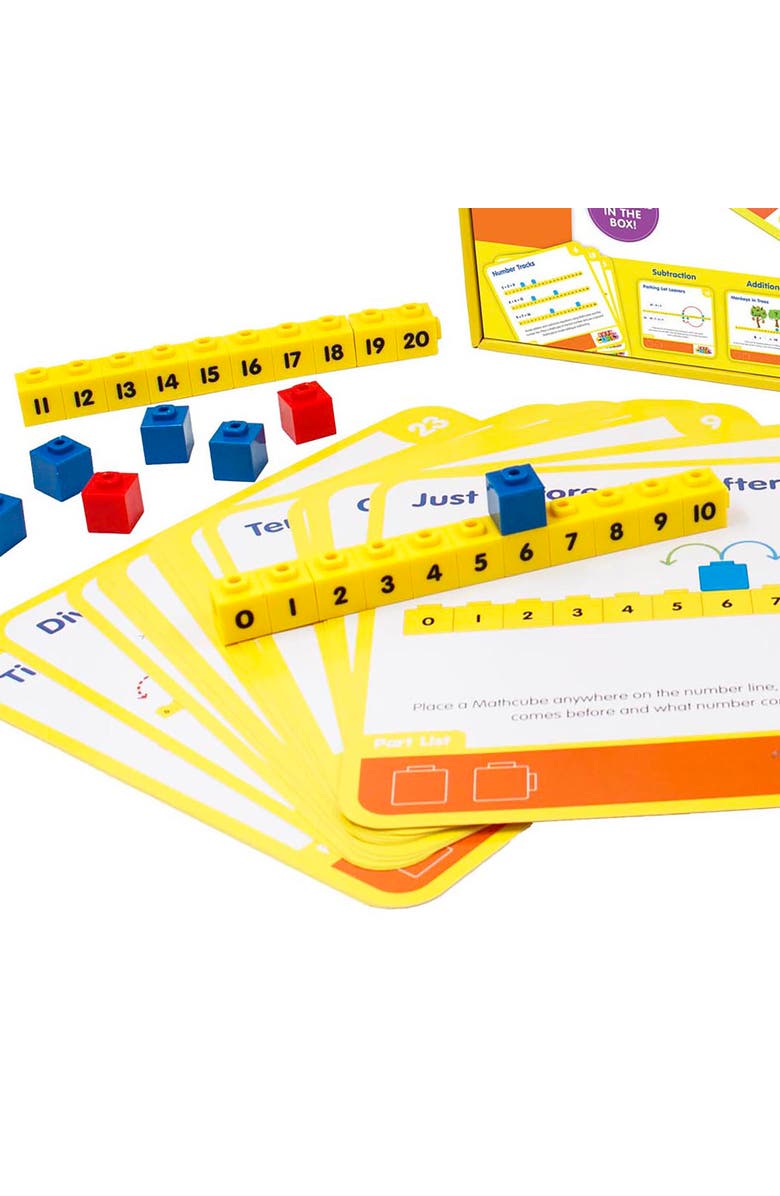 Junior Learning Mathcubes Number Lines 30 Activity Set, Alternate, color, Multicolored