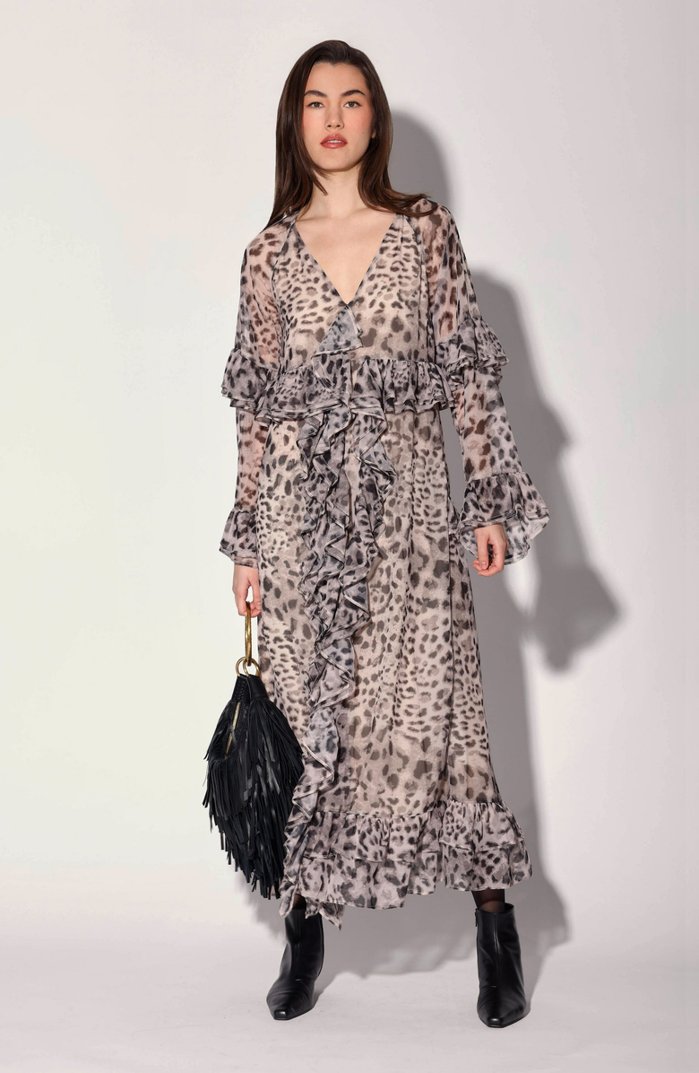 Walter Baker Alicia Dress, Alternate, color, Tibet Leopard / Multicolor