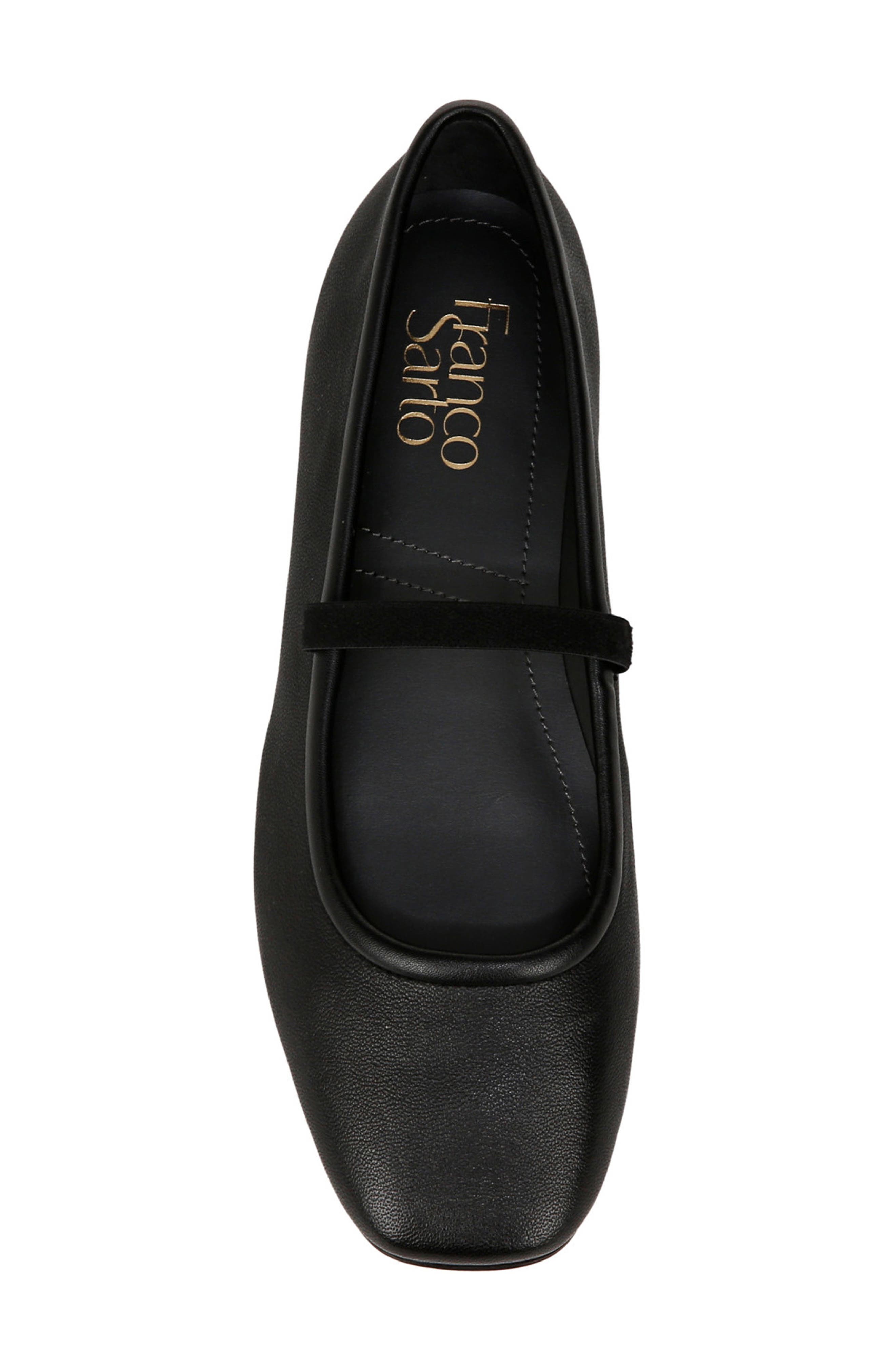 Franco Sarto Eileen Square Ballet Flat, Alternate, color, Black