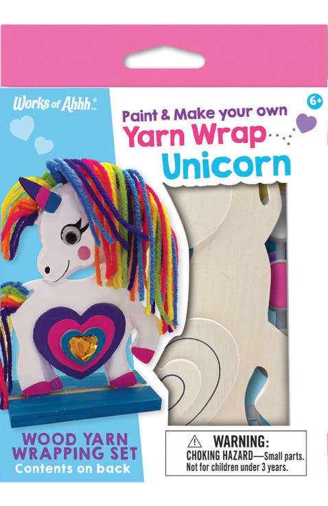 Unicorn - Wood Yarn Wrapping Craft Kit