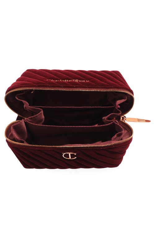 Charlotte Tilbury Makeup Bag Of Dreams Organizer In Burgundy