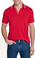 CONSTRUCT Slim Fit Solid Johnny Collar Short Sleeve Polo