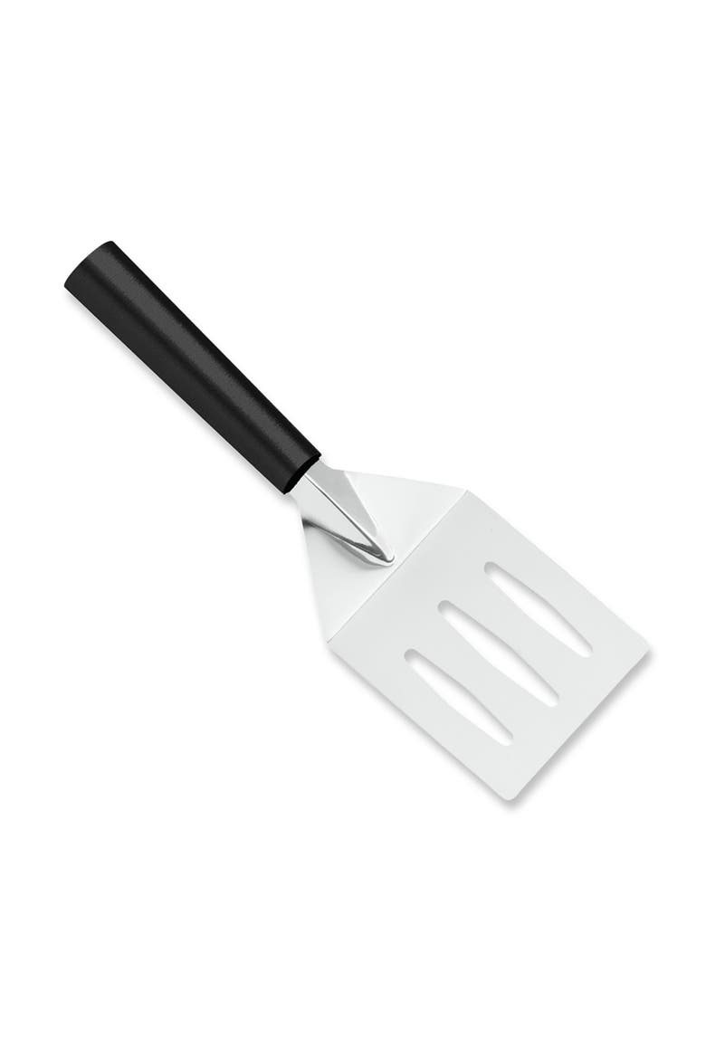 Cutlery Turnover Large Faced Slotted Turner Spatula, Main, color, Black