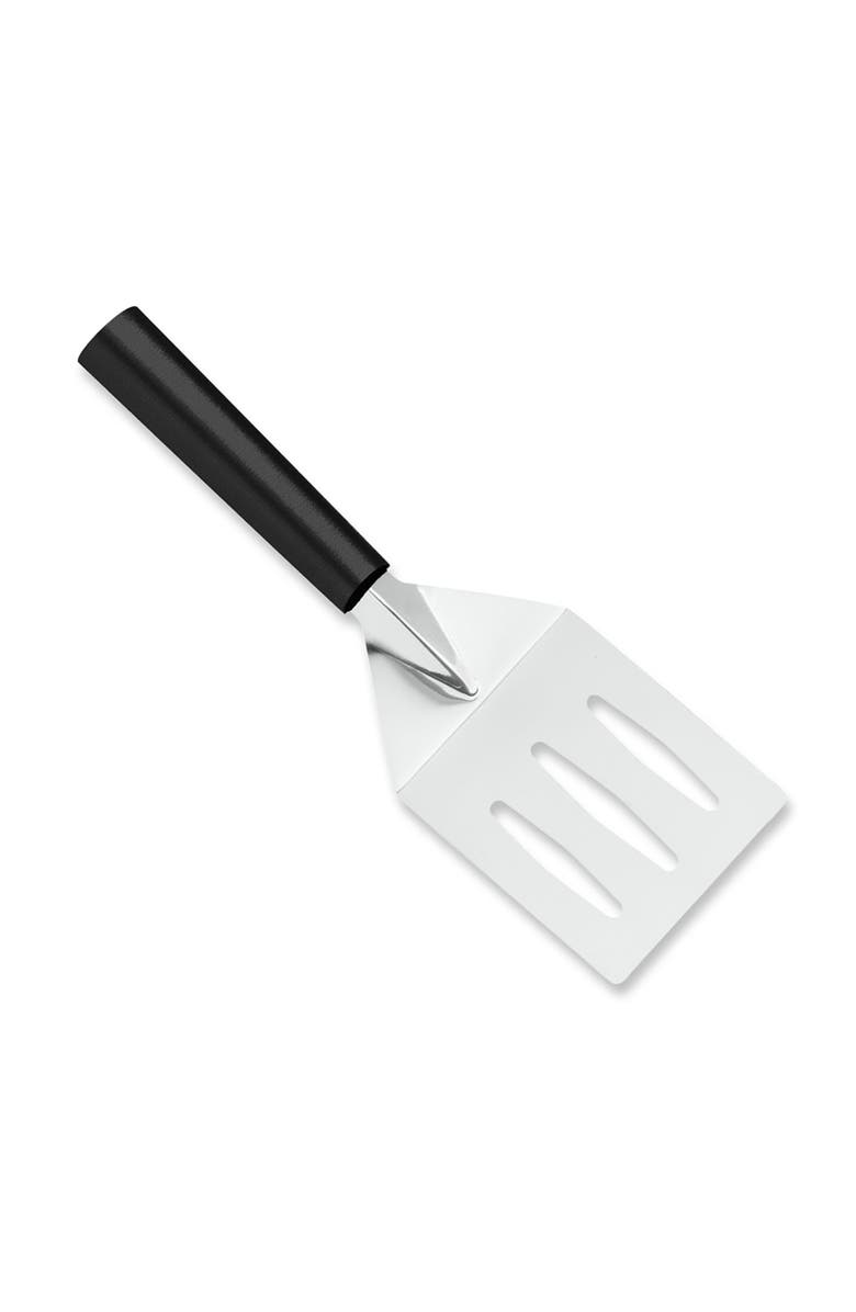 Rada Cutlery Turnover Large Faced Slotted Turner Spatula, Main, color, Black