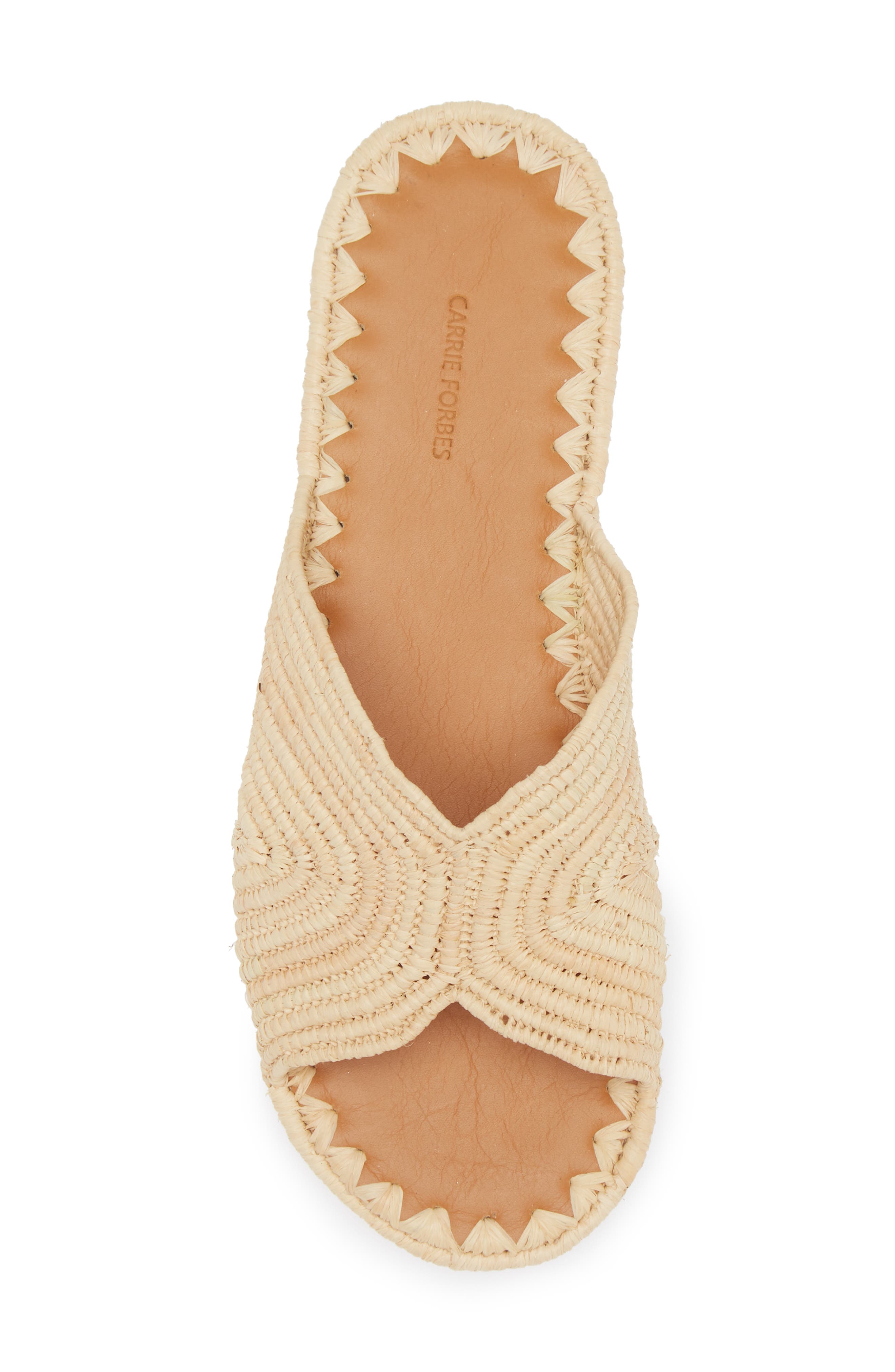 Carrie Forbes Salon Raffia Sandal, Alternate, color, Natural