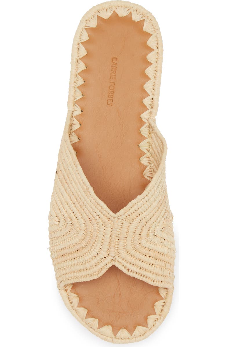 Carrie Forbes Salon Raffia Sandal, Alternate, color, Natural