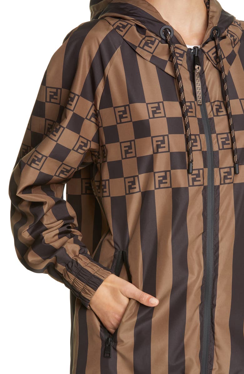 Fendi FF Logo Reversible Jacket, Alternate, color,