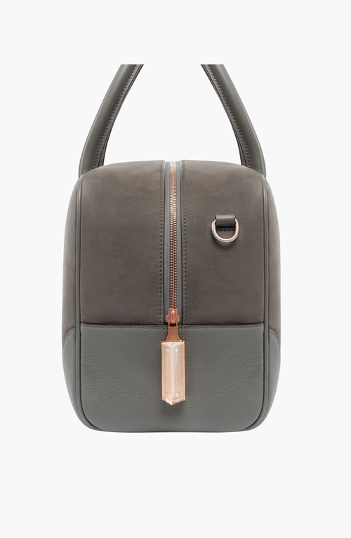 Aviteur Cristallo Nubuck Travel Bag In Gray