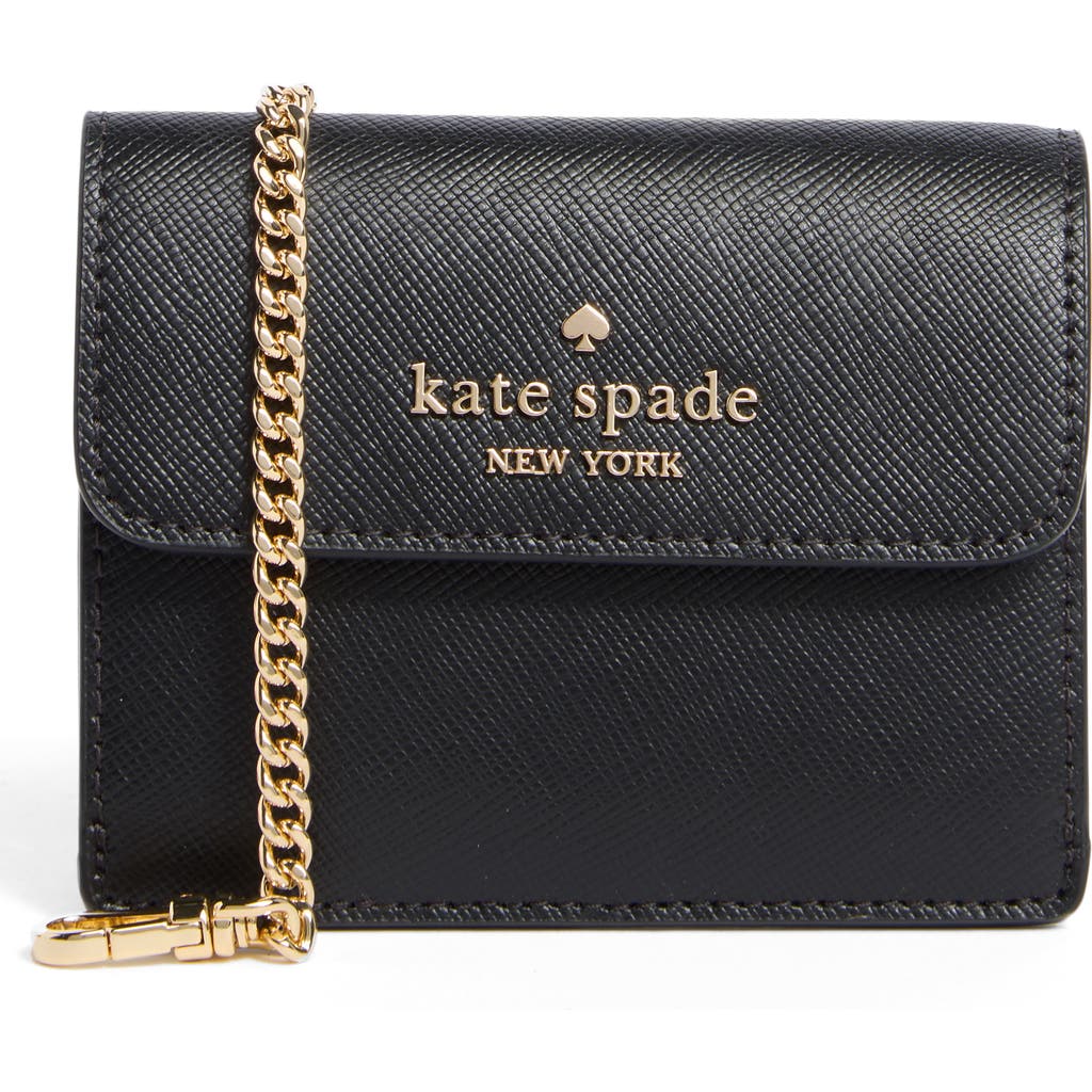 Kate Spade New York Madison Small Wallet On A Chain In Black