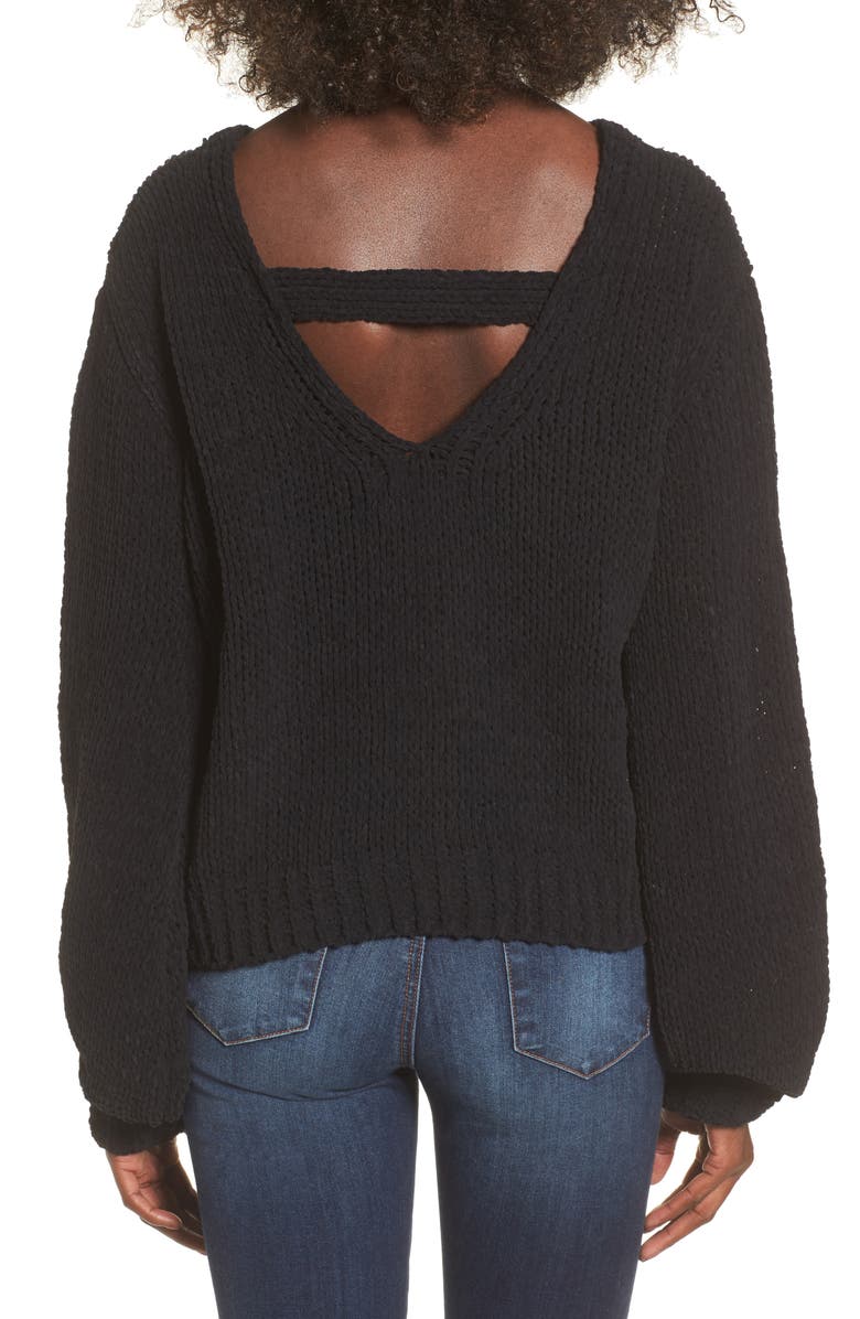 J.O.A. Strappy Sweater, Alternate, color, 