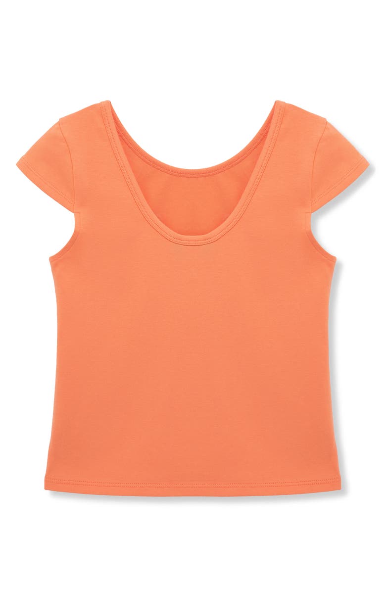 Truce Kids' Cotton Scoop Back Top, Alternate, color, Coral