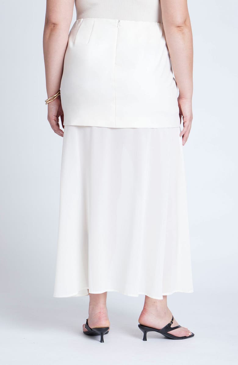 ELOQUII Twofer Maxi Skirt, Alternate, color, 