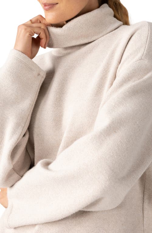 Sanctuary Cozy Metallic Turtleneck Sweater