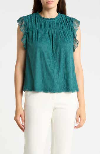 Flutter Sleeve Lace Top