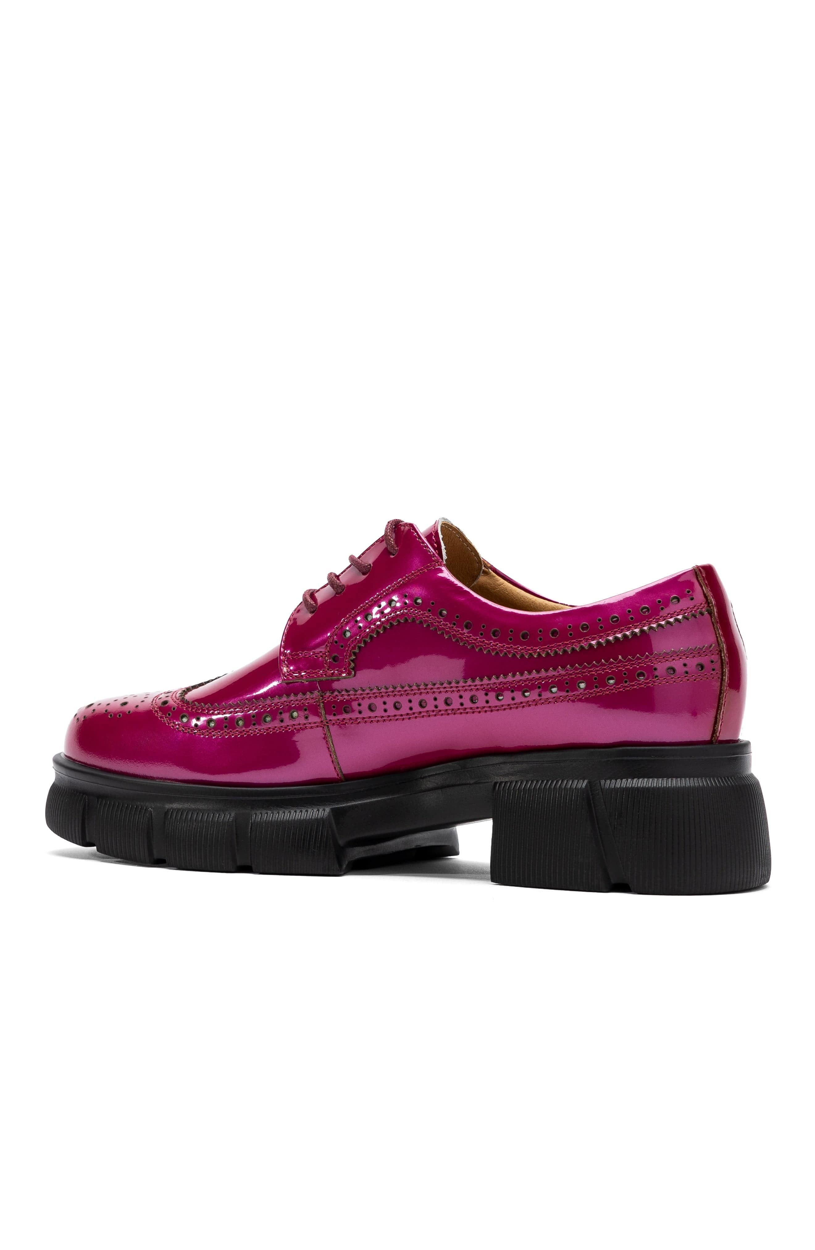 Ms. Alexander Leather Lug Wingtip Derby, Alternate, color, Magenta