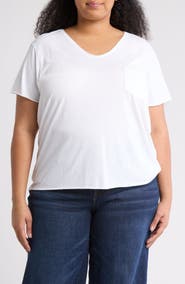 Caslon® Rolled Burnout Top