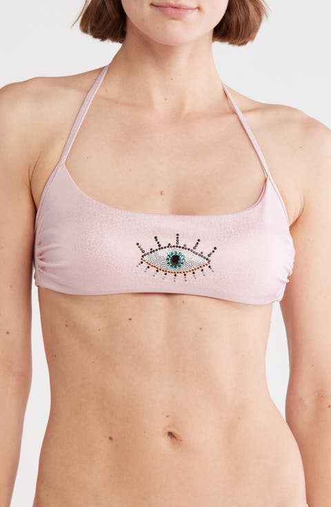 Rhinestone Eye Bikini Top