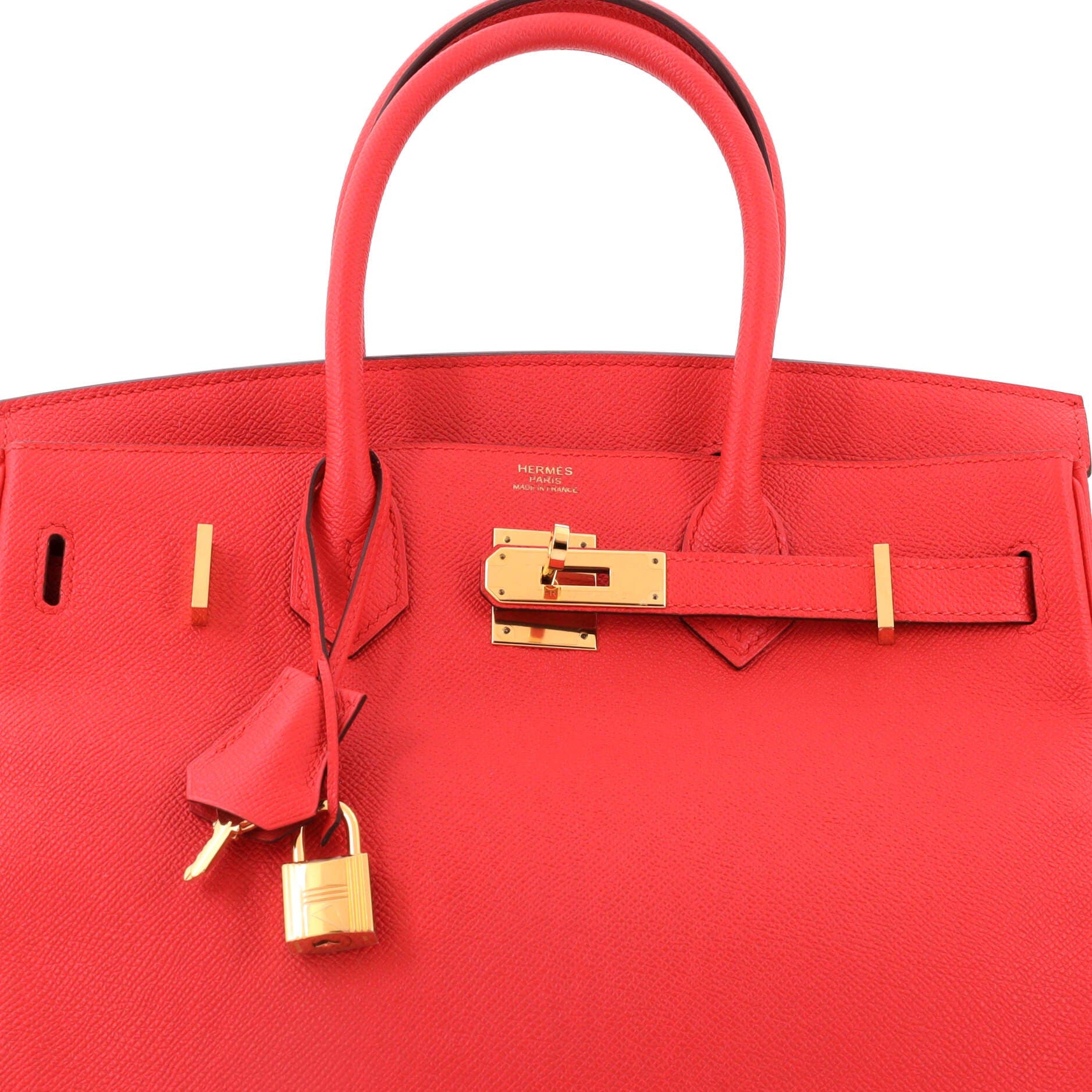 Birkin Handbag Red Epsom with Gold Hardware 30, Alternate, color, Red