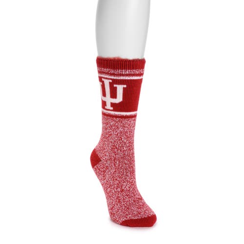 Muk Luks Gameday Heat Retainer Socks In Red