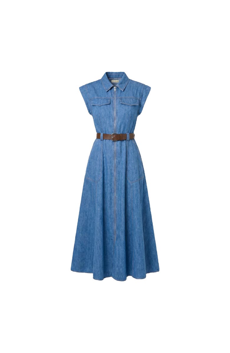 NICHOLAS Trisha Denim Dress, Alternate, color, Light Wash