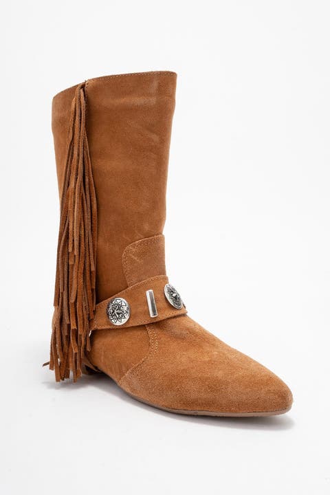 Selora Leather Buckle Western Boot