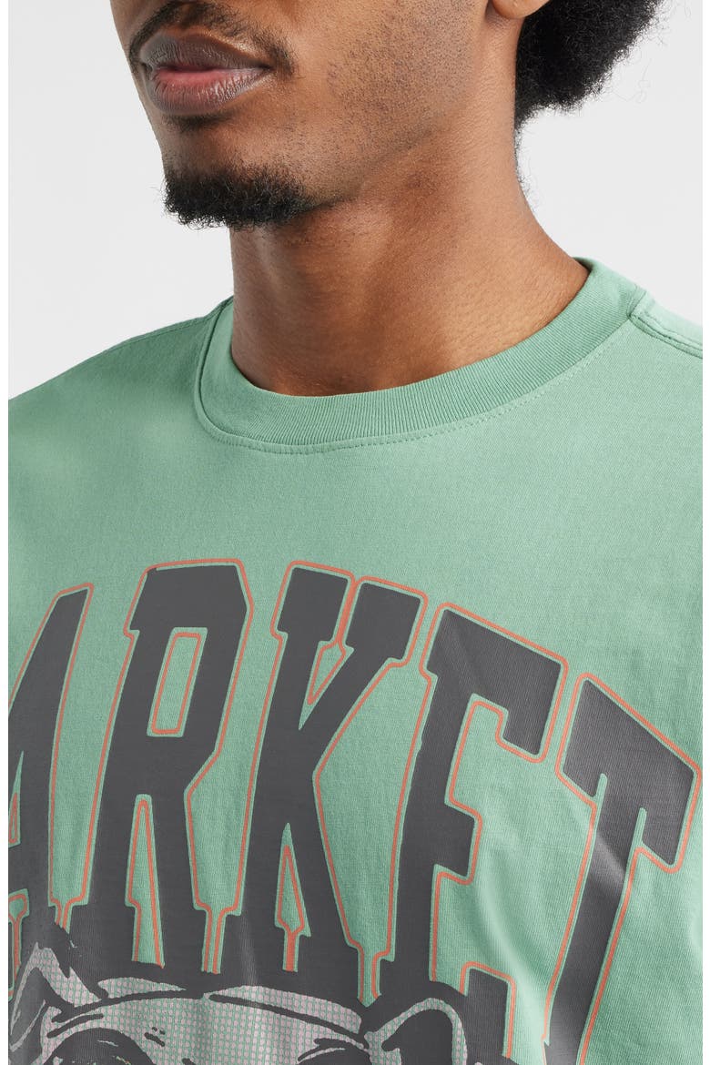Angry Bulldog Graphic T-Shirt, Alternate, color, GREEN