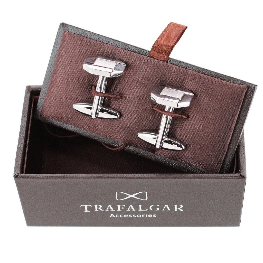 Trafalgar Octagon Detailed Silver Cufflinks (Men) | Nordstrom
