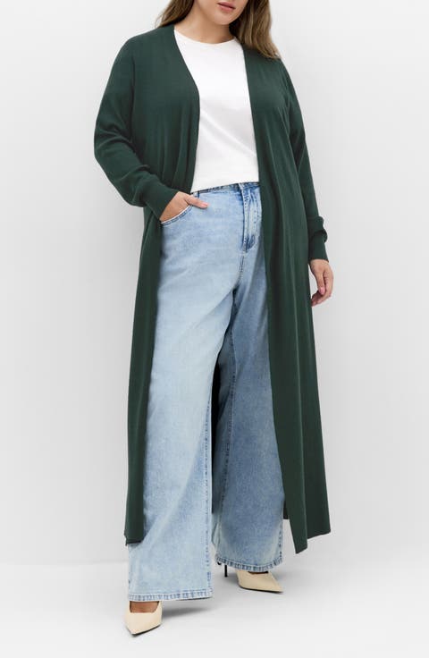 Goldie Tie Waist Cardigan (Plus)