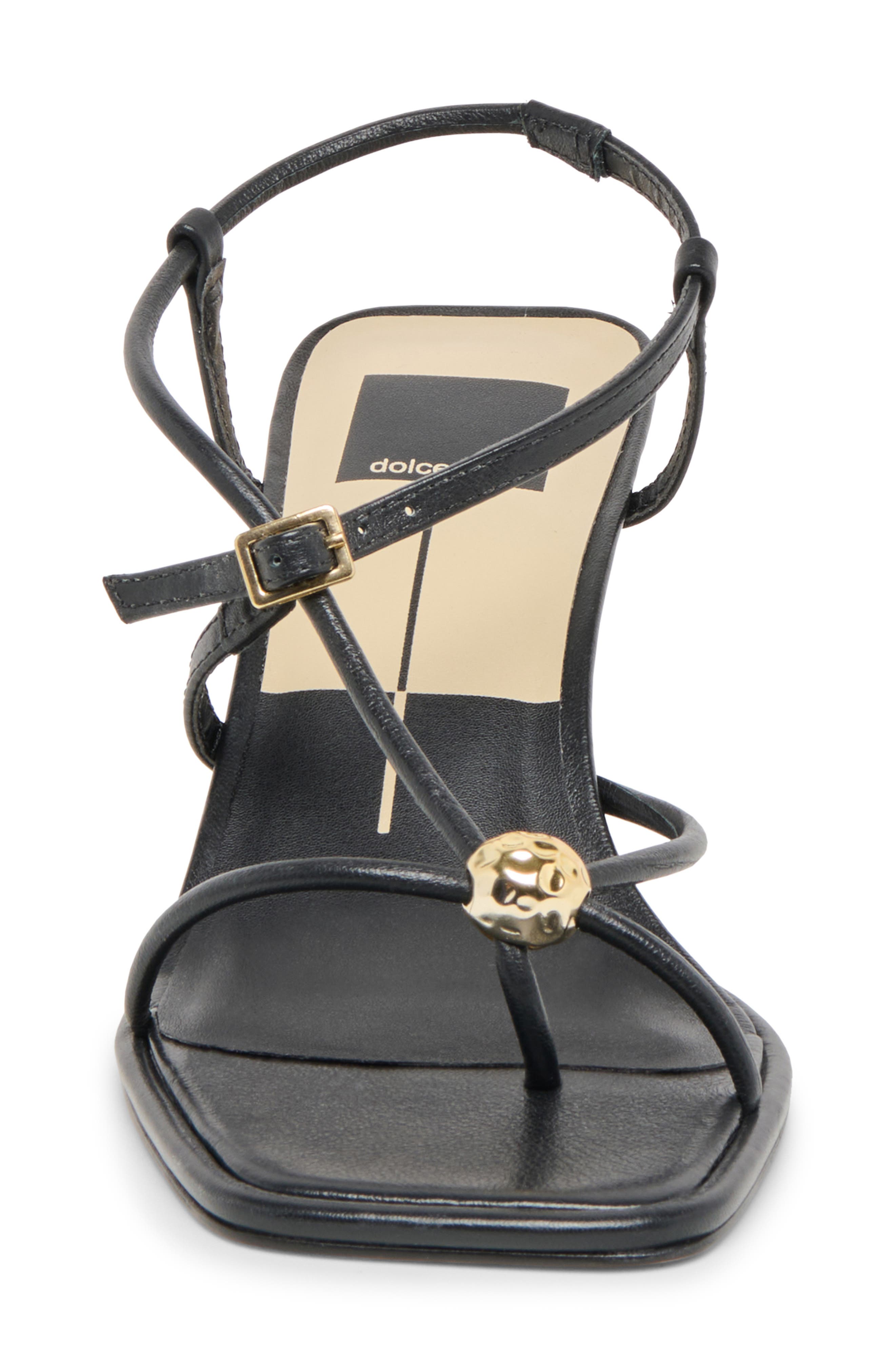 Dolce Vita Mylee Heels Sandal, Alternate, color, Black Leather