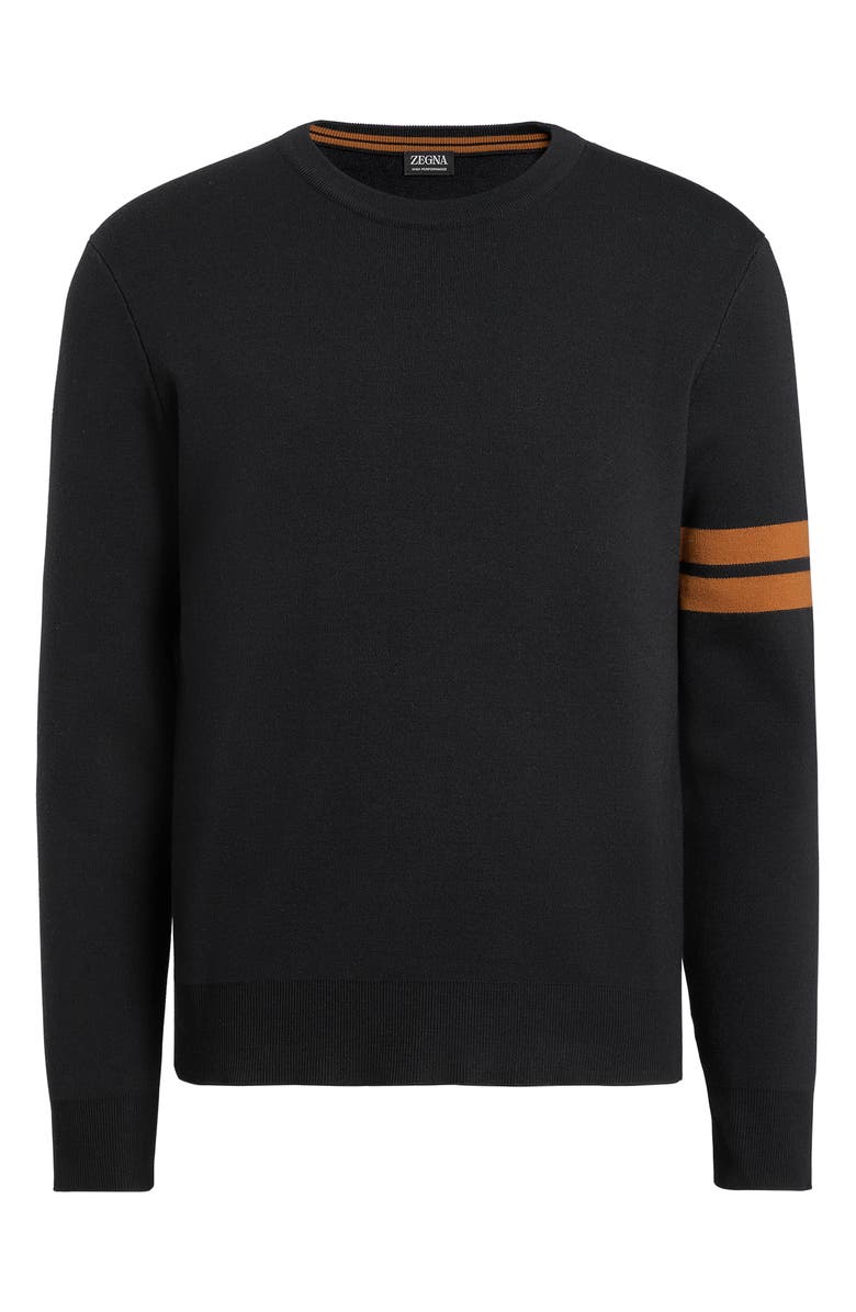 ZEGNA Signifier High Performance<sup>™</sup> Stripe Wool Sweater, Alternate, color, 