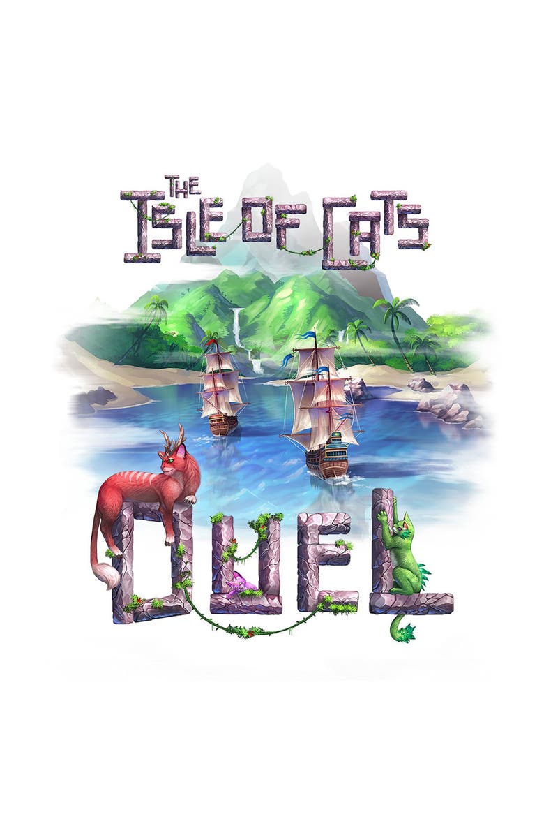 The Isle of Cats Duel Board Game, Alternate, color, Multicolored