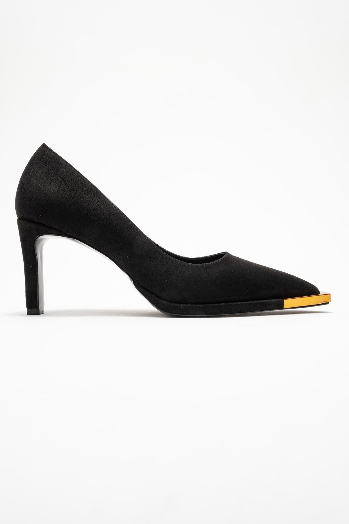 Prologue Shoes Liora Pointed Toe Pump, Alternate, color, Black Suede