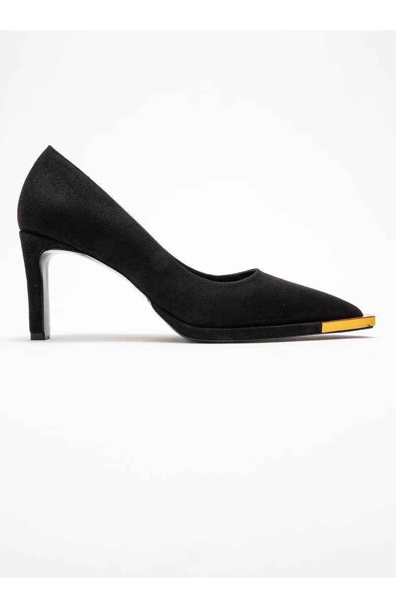 Prologue Shoes Liora Pointed Toe Pump, Alternate, color, Black Suede
