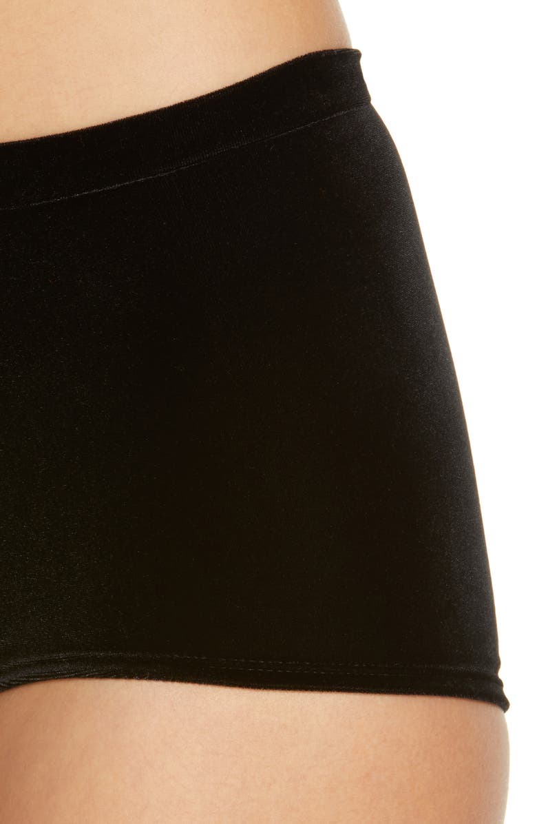 Commando Velvet High Waist Briefs, Alternate, color,