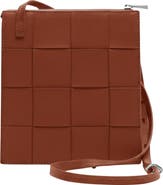 Ecotorie Polly Woven Leather Crossbody Bag