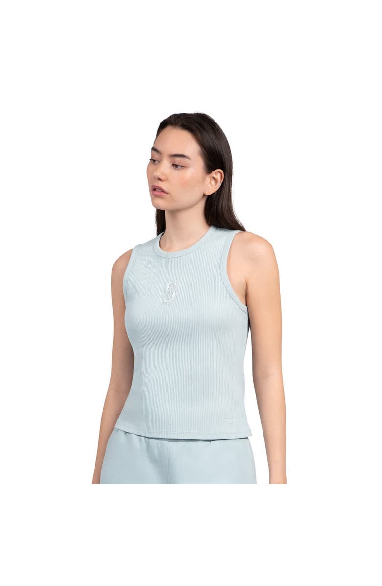 STARTER Women's Starter Mint Seattle Mariners Pastels Ribbed Tank Top, Main, color, Mint