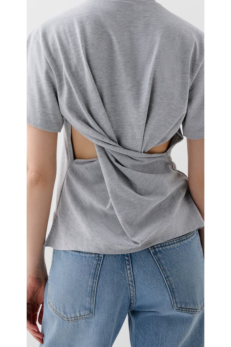 Back Knot Tee, Alternate, color, Greymelange