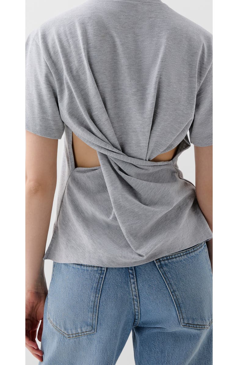 Scalpers Back Knot Tee, Alternate, color, Greymelange