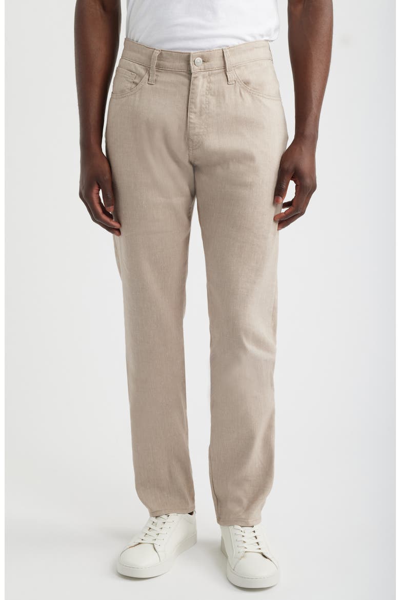 Marcus Slim Straight Leg Pants, Main, color, COFFEE LINEN