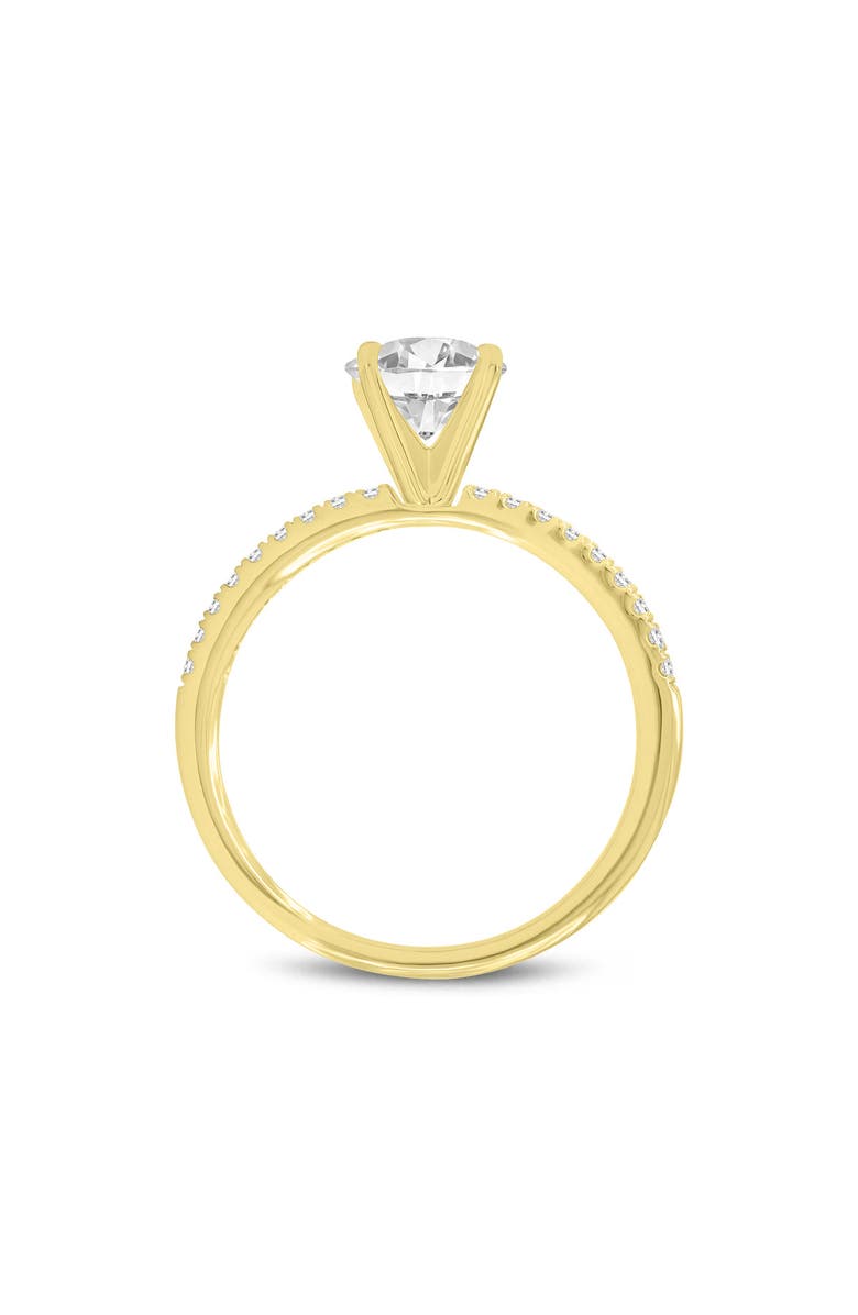 LuvMyJewelry Isabella 14K Yellow Gold Round Shape Lab Grown Diamond Engagement Ring - 1.2 Ct, Alternate, color, 14K Yellow Gold