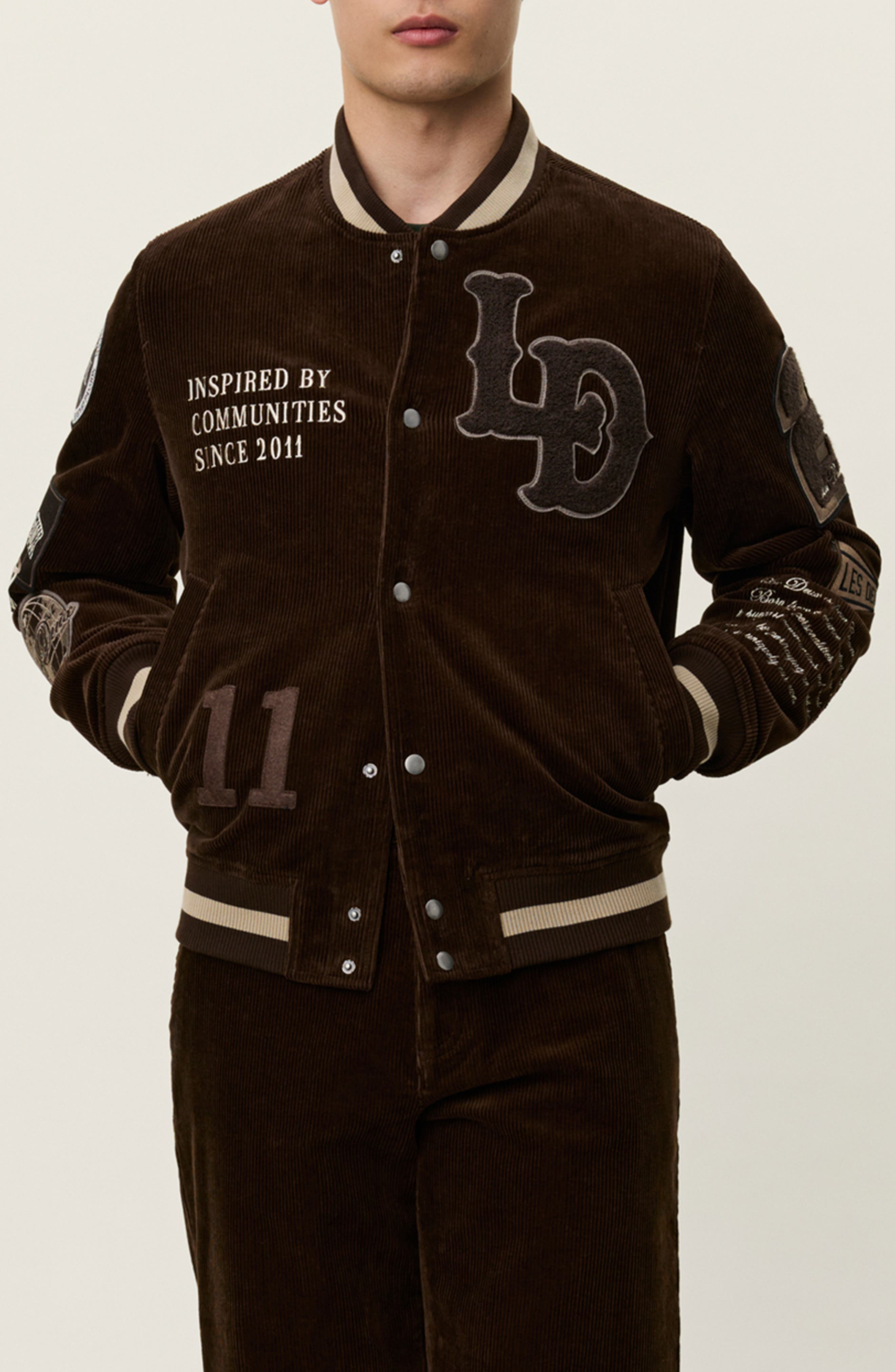 Les Deux LD Corduroy Varsity Jacket