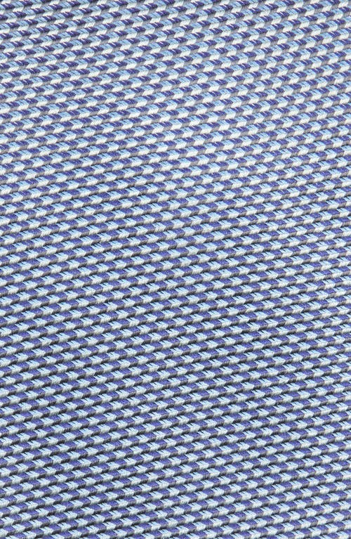 David Donahue Textured Solid Silk Tie In Gray