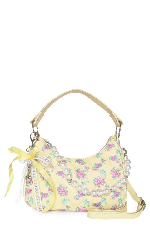 Kids' Mini Floral Quilted Hobo Crossbody