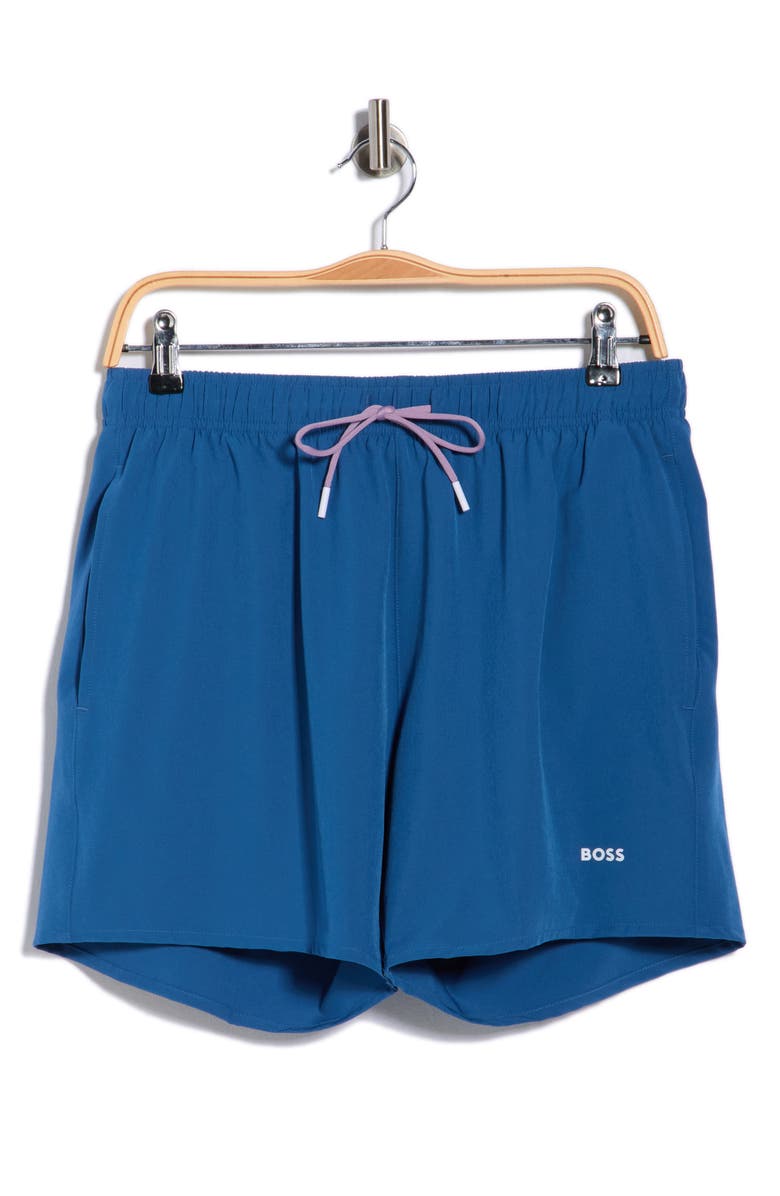 BOSS SWIMWEAR Tio Swim Trunks, Main, color, Blue