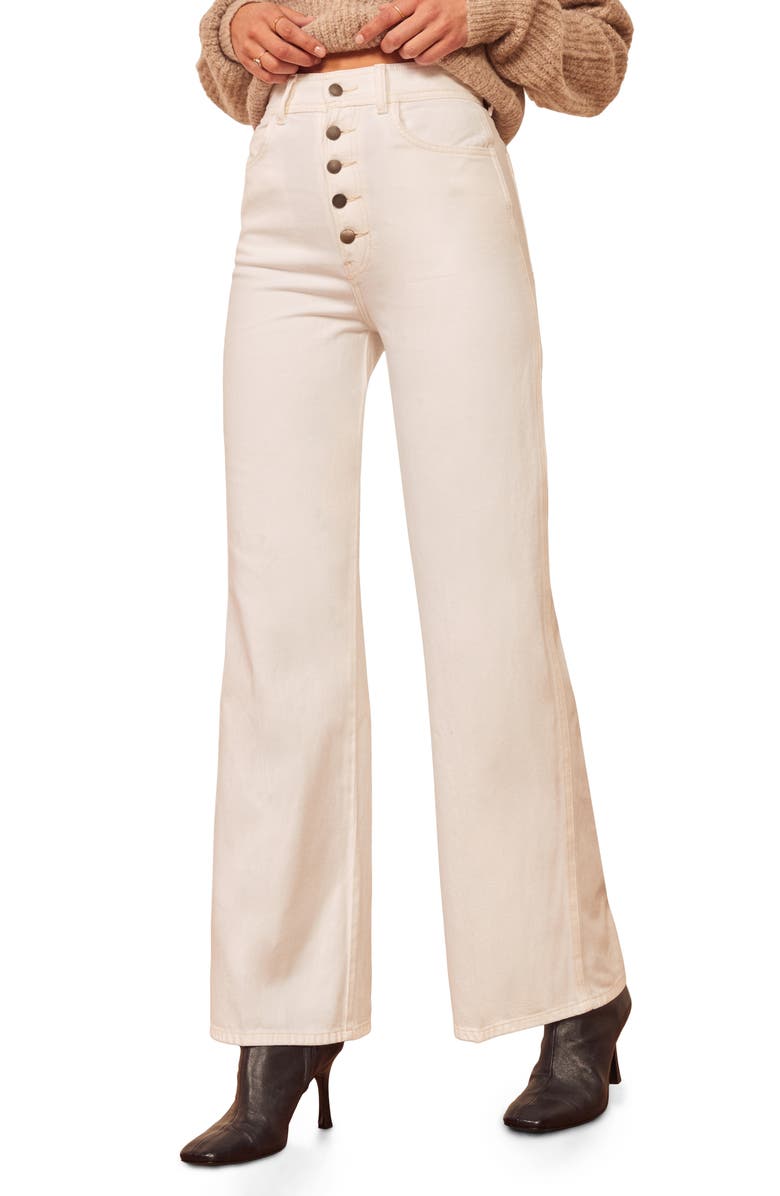 Reformation Olive High Waist Jeans, Main, color, 