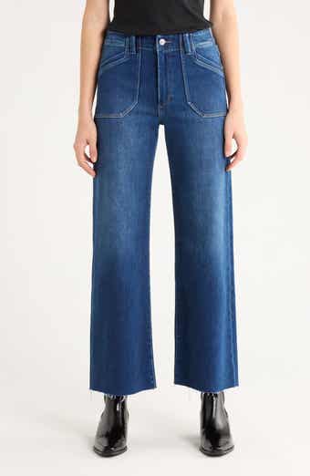 PAIGE Anessa High Waist Wide Leg Utility Jeans