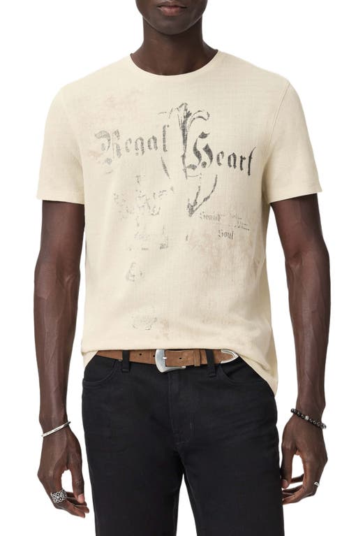 John Varvatos Regal Hear Organic Cotton Graphic T-shirt In Neutral